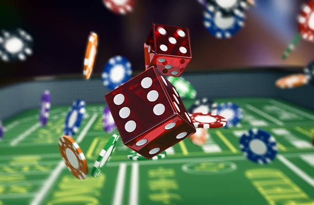 Sic Bo live-dealer table with three dice and betting layout